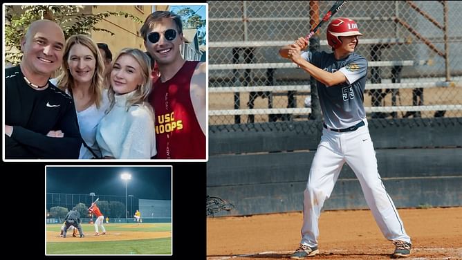 Andre Agassi and Steffi Graf's daughter Jaz delights at her brother Jaden's performance for USC Trojans