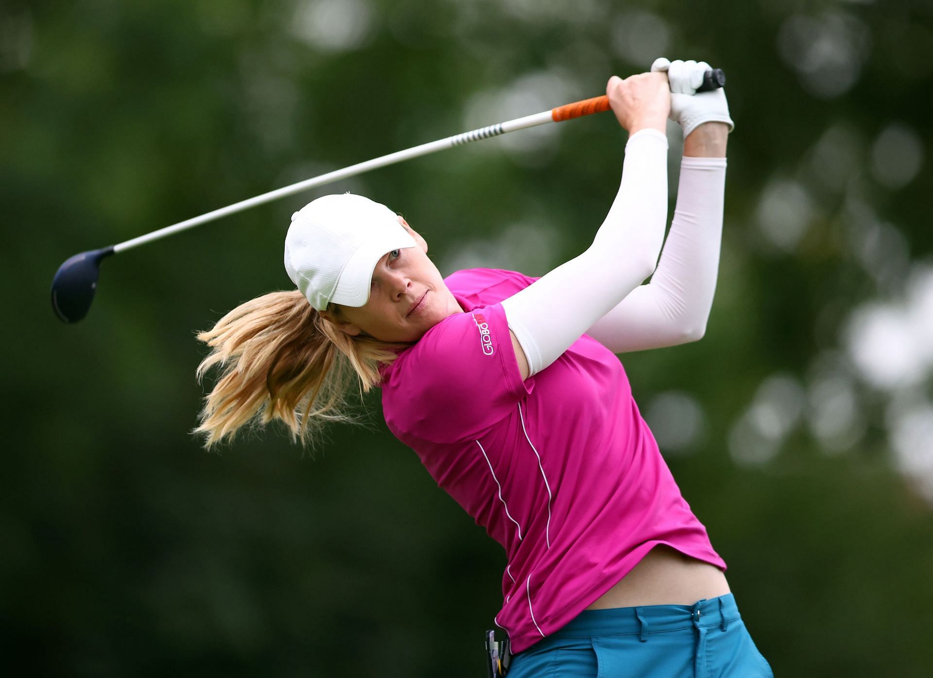 Maude-Aimee Leblanc at the CP Women&#039;s Open - Round Two (Image via Vaughn Ridley/Getty Images)