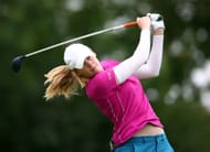 Maude-Aimee Leblanc at the CP Women's Open - Round Two (Image via Vaughn Ridley/Getty Images)