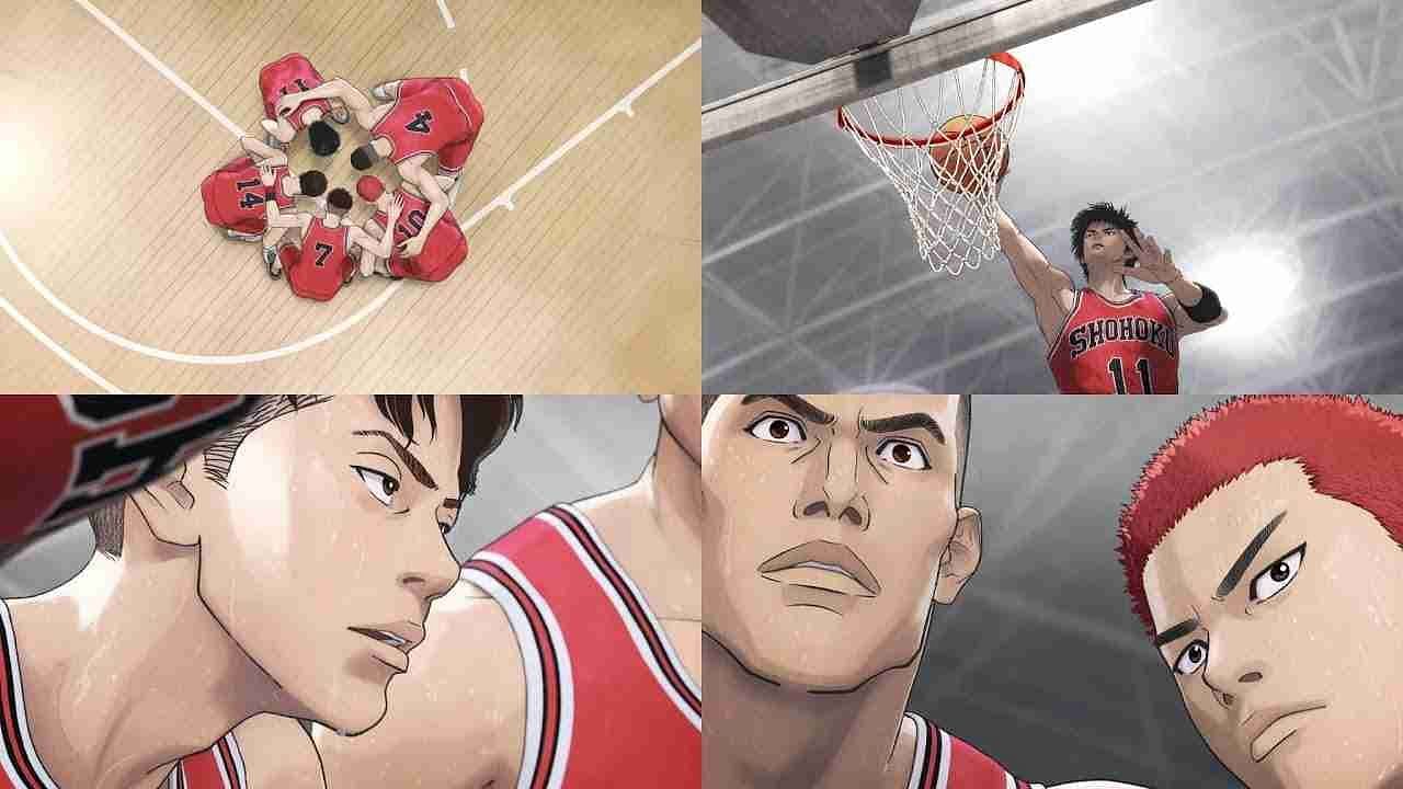 Stills from The First Slam Dunk movie (Image via Toei Animation)