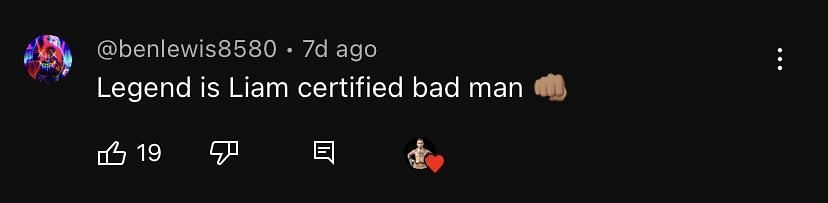 YouTube comment