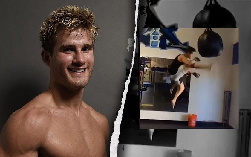 WATCH Sage Northcutt shows off massive hang time with flying front kick