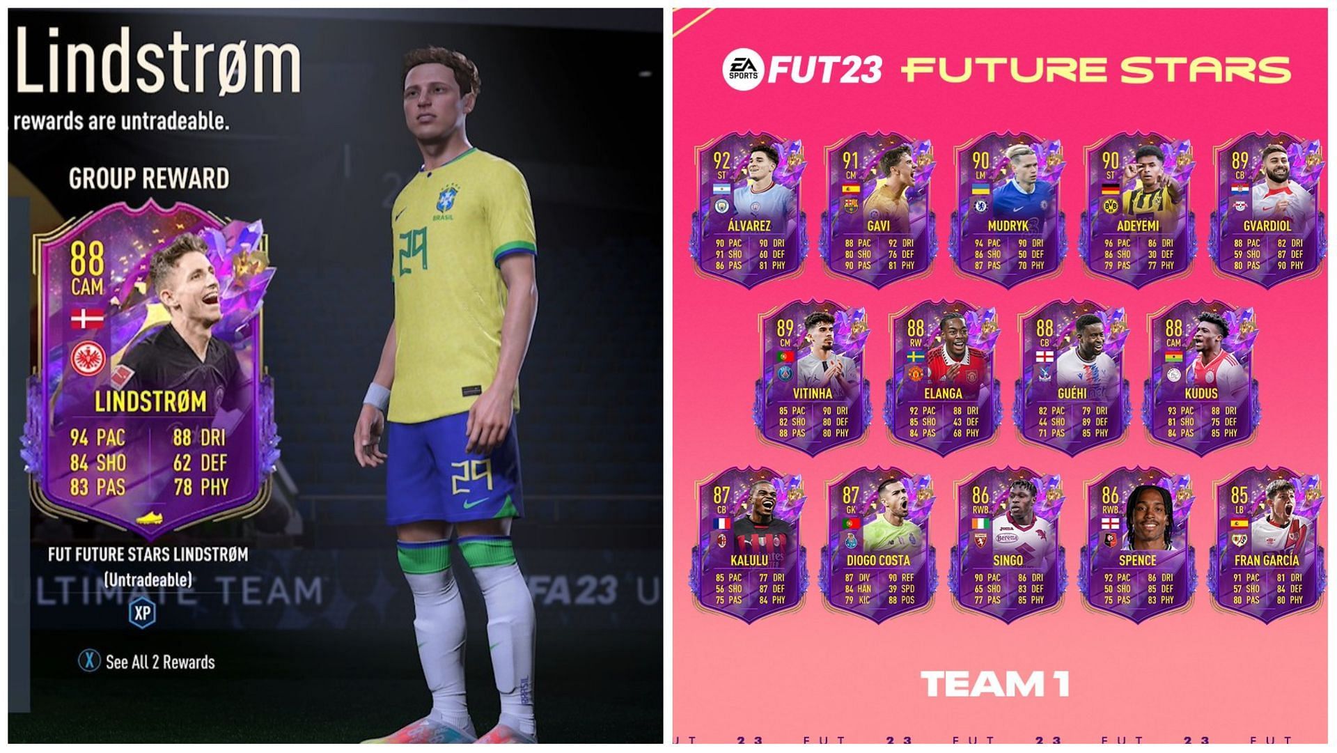 Future Stars Lindstrom objective is live in FIFA 23 (Images via EA Sports)