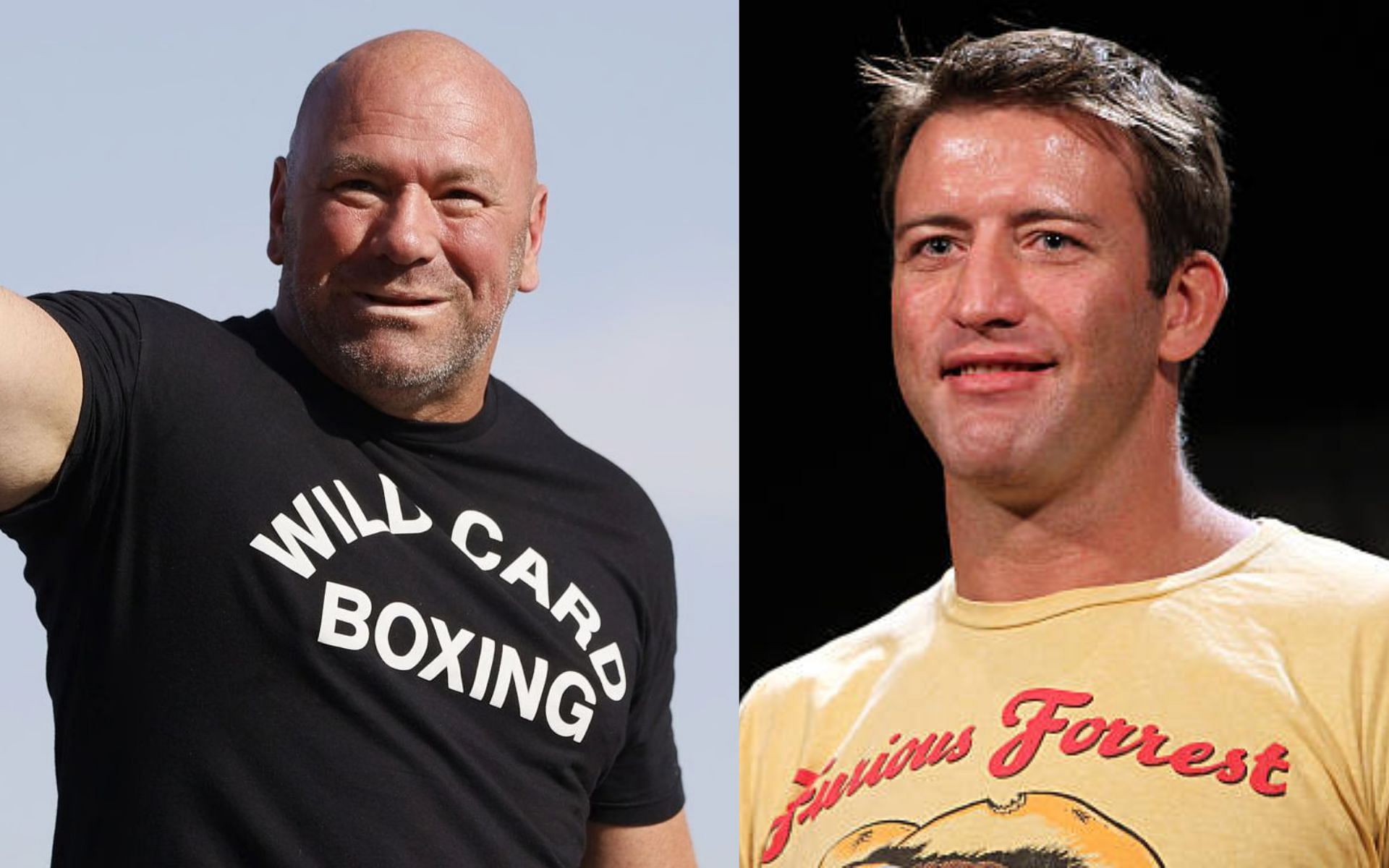 Dana White (left) and Stephan Bonnar (right)