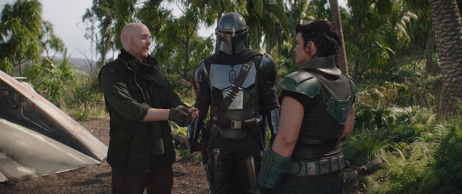 Mando teams up with ex-Imperial soldier Mayfeld (Image via Lucasfilm)