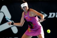 Garbine Muguruza at the 2023 Adelaide International 2.