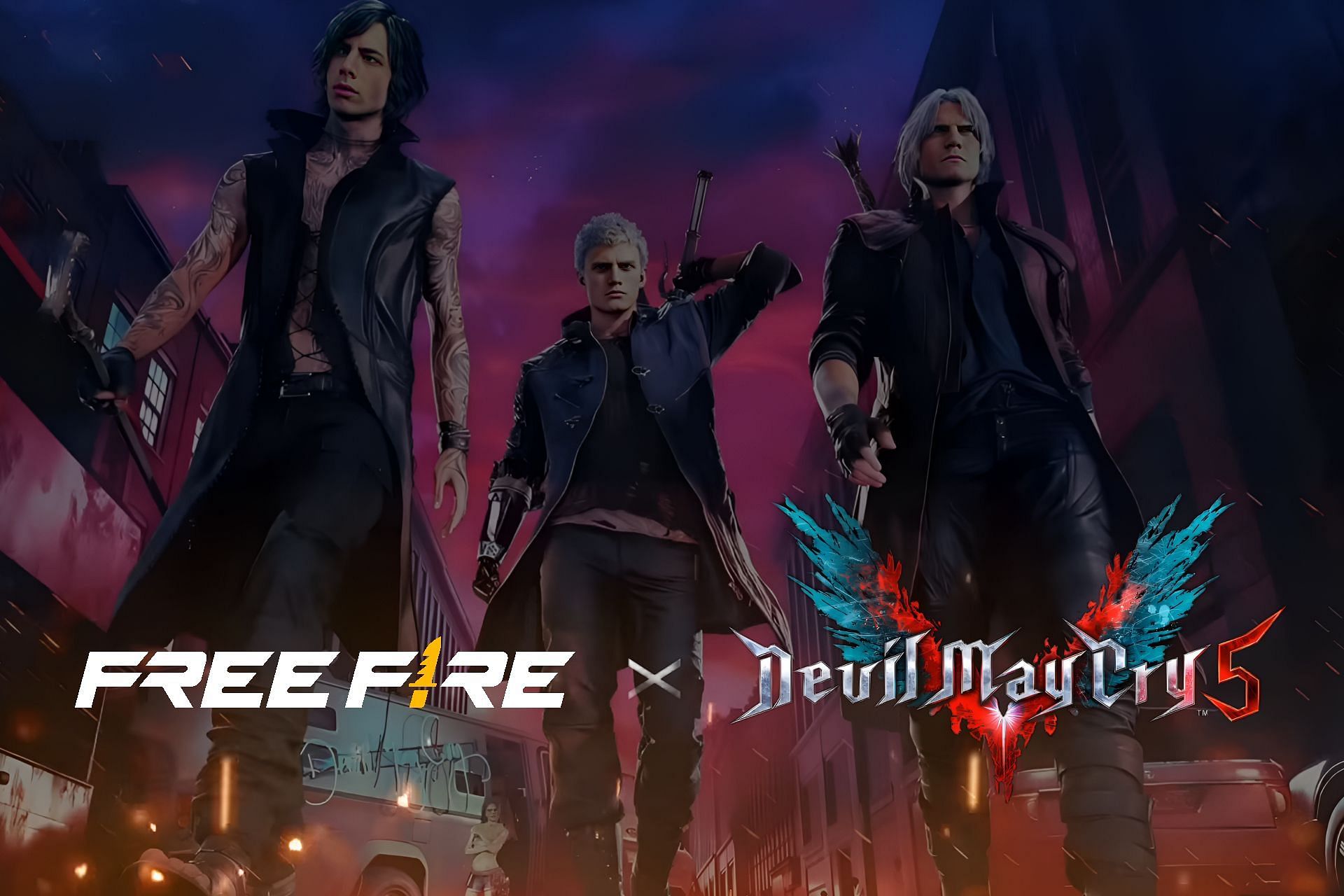 Free Fire revela crossover com Devil May Cry 5 em fevereiro; veja
