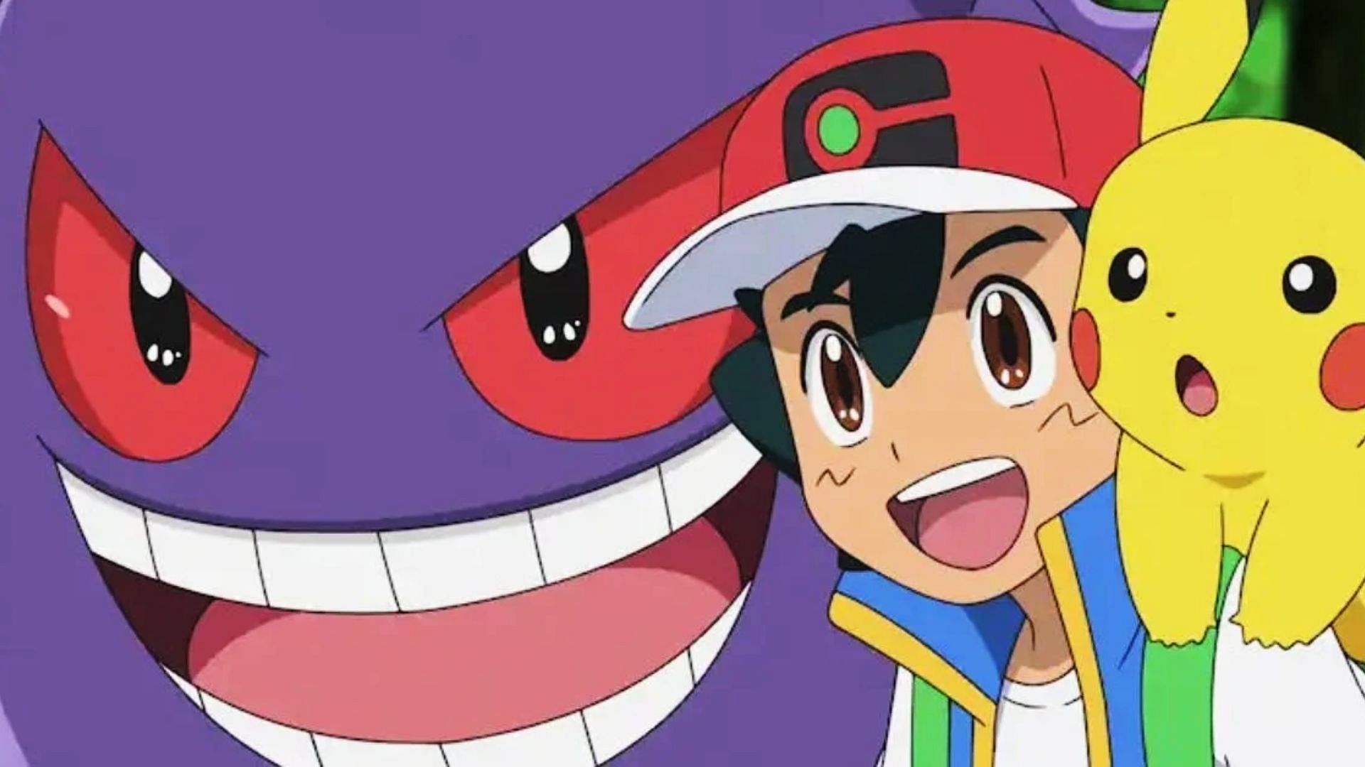Ash, Pikcachu and Gengar in the Pokemon anime (Image via The Pokemon Company)