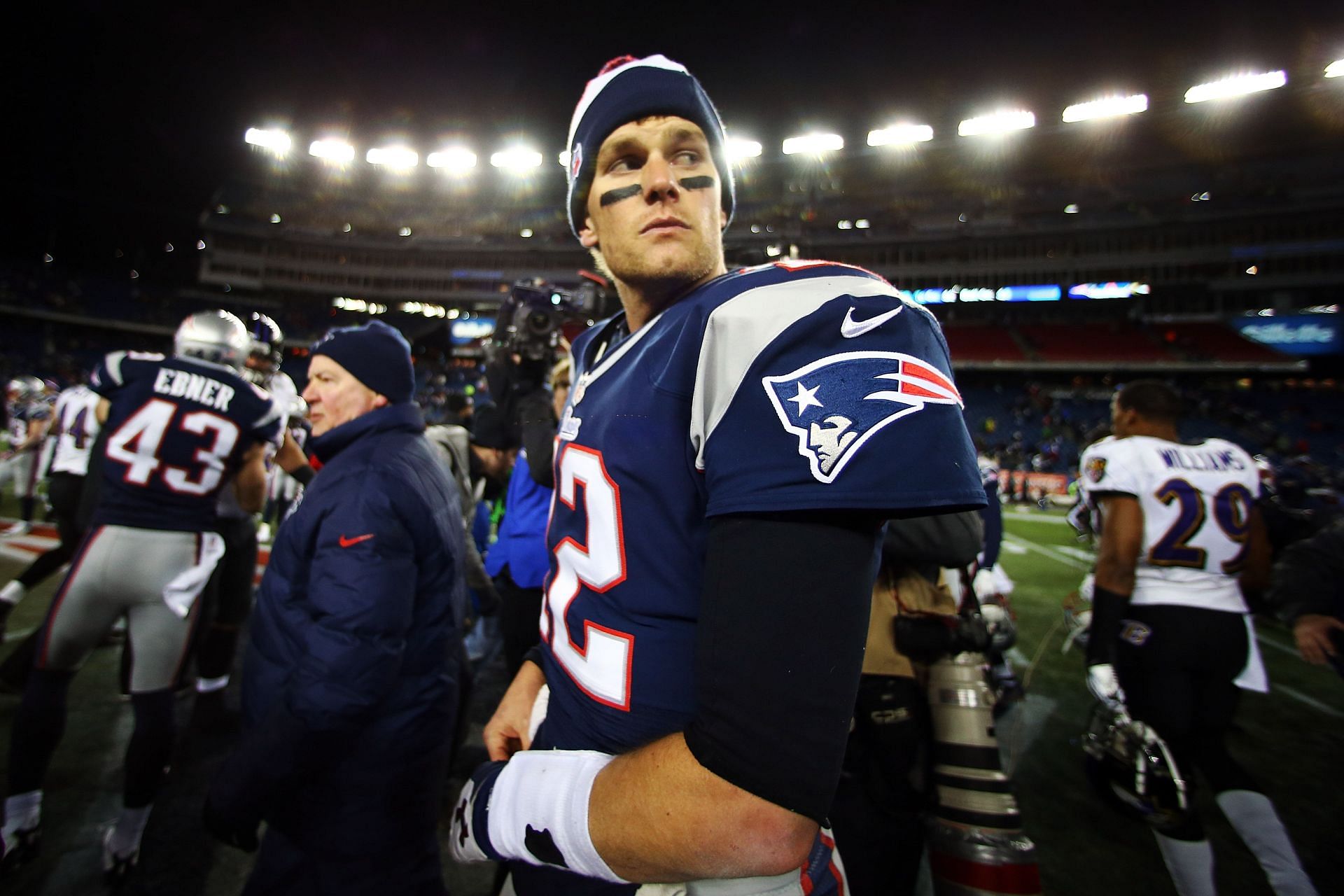 Tom Brady with the New England Patriots