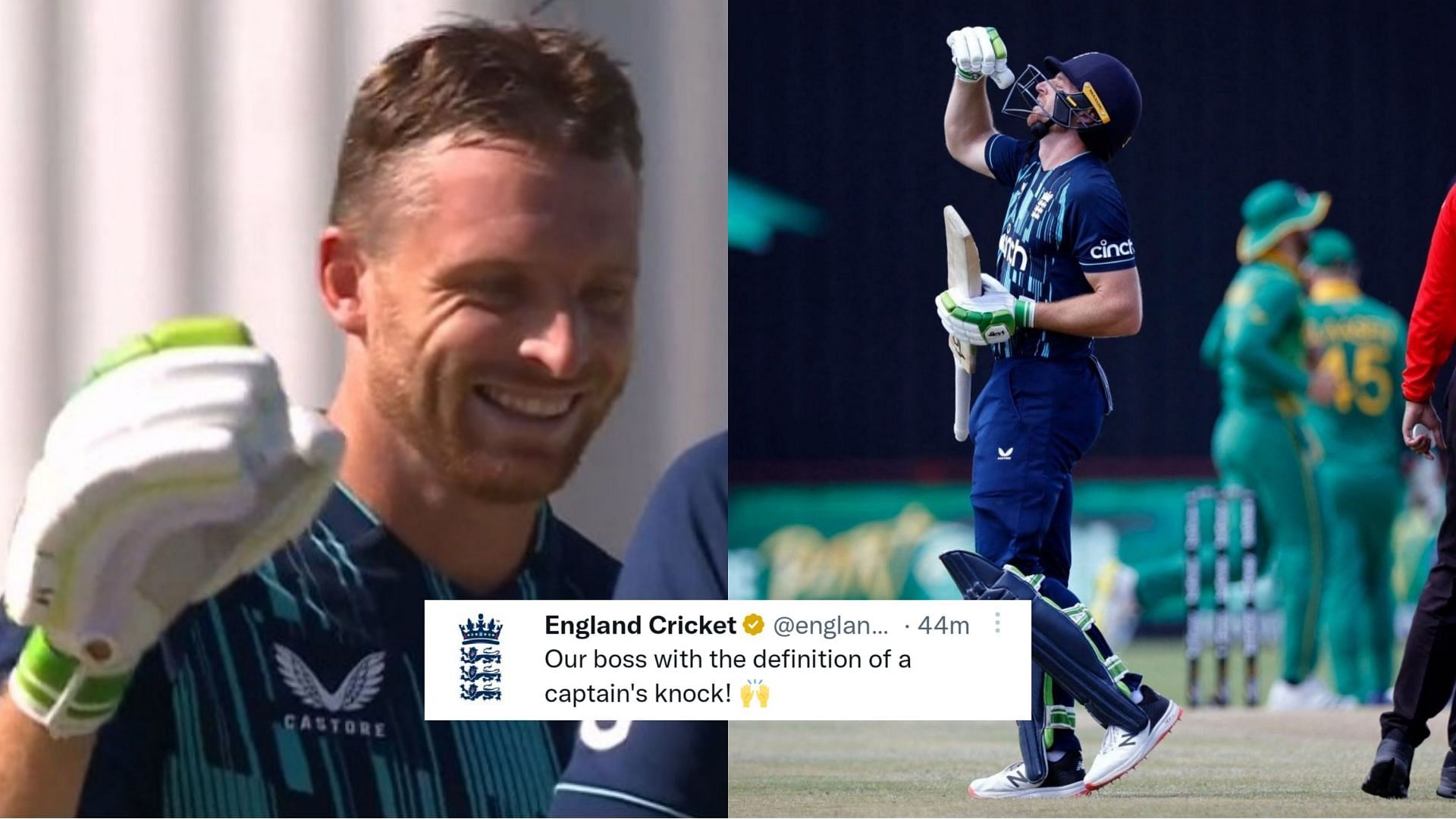 Jos Buttler scored his 2nd ODI century vs. South Africa (Image: Twitter)