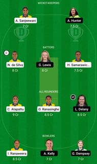 SL-W vs IR-W Dream11 Prediction Today, Grand League