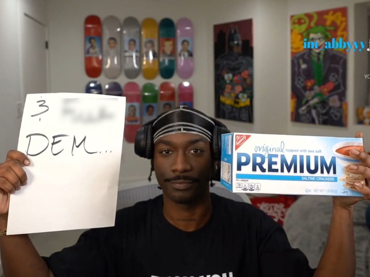 BruceDropEmOff returns to streaming with controversial banner (Image via Twitch)