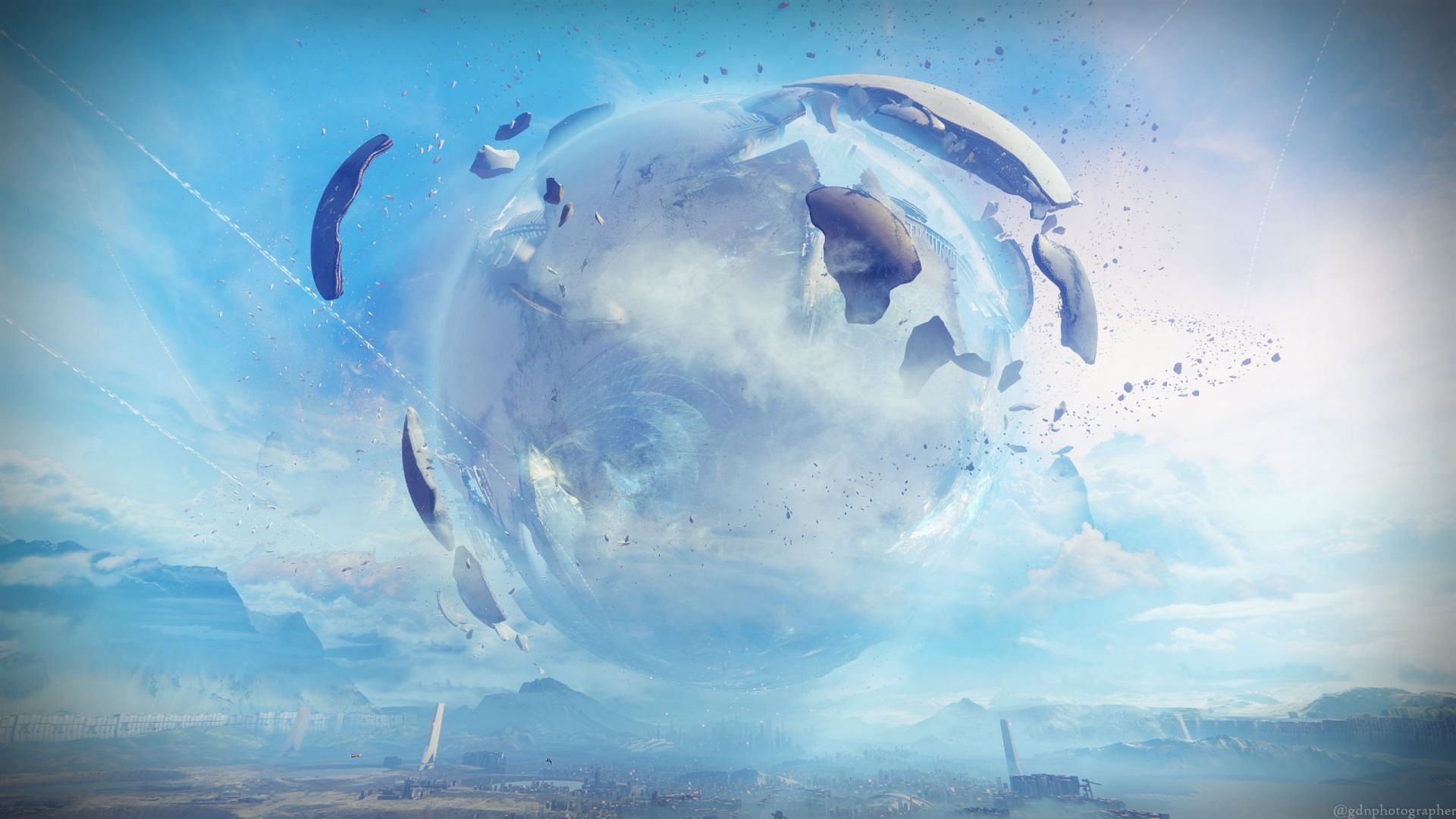 Traveler reforming in Season of the Arrivals (Image via Destiny 2)