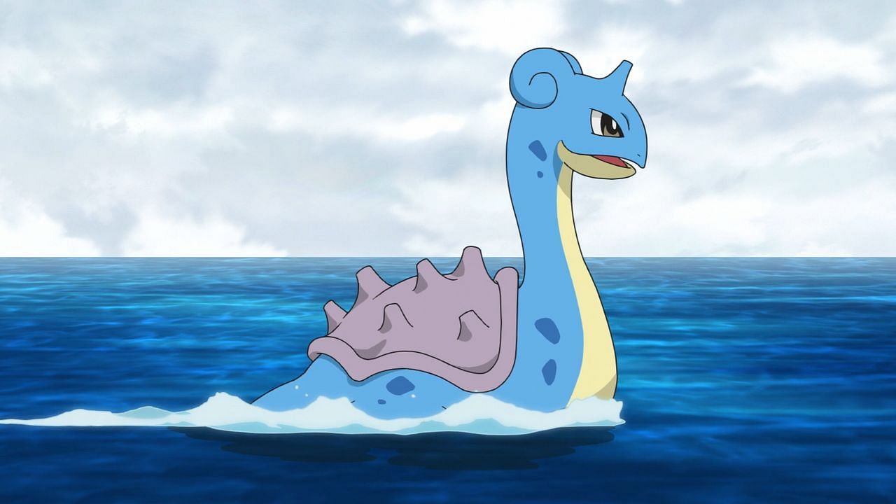 Lapras as it appears in the anime (Image via The Pokemon Company)