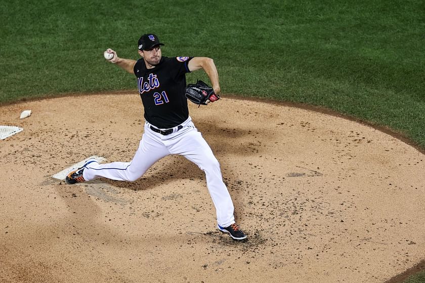 Max Scherzer of the New York Mets poses for a photo during the New