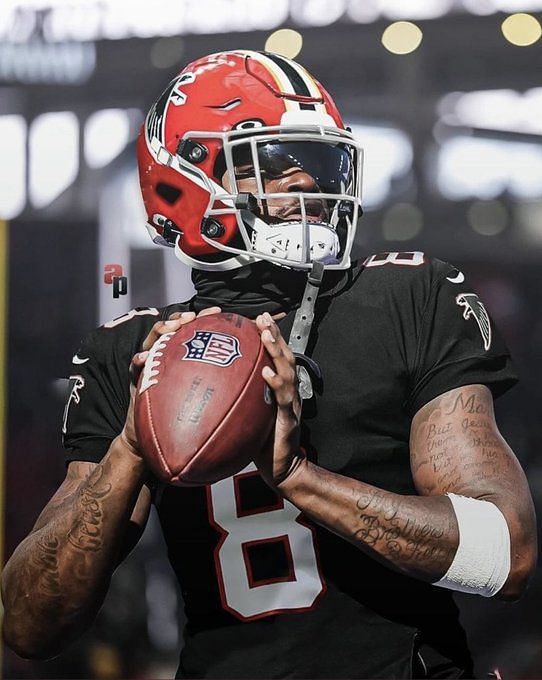 lamar jackson in falcons jersey