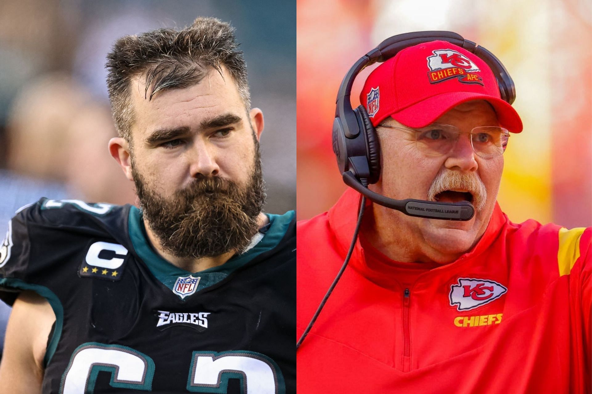 Jason Kelce and Andy Reid