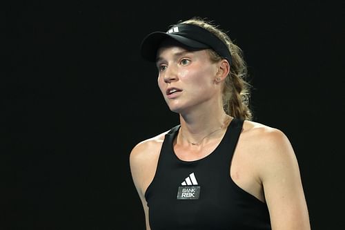 Elena Rybakina in action during the 2023 Australian Open.