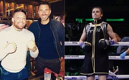 Conor McGregor and Eddie Hearn meet up to discuss Katie Taylor's comeback, which 'The Notorious' had offered to pay for