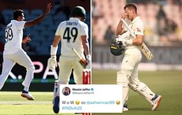 "W o W" - Wasim Jaffer trolls Marnus Labuschagne and Steve Smith after they get out to Ravichandran Ashwin in same over in 2nd IND vs AUS Test
