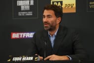 Eddie Hearn at Chris Eubank Jr v Conor Benn - Press Conference