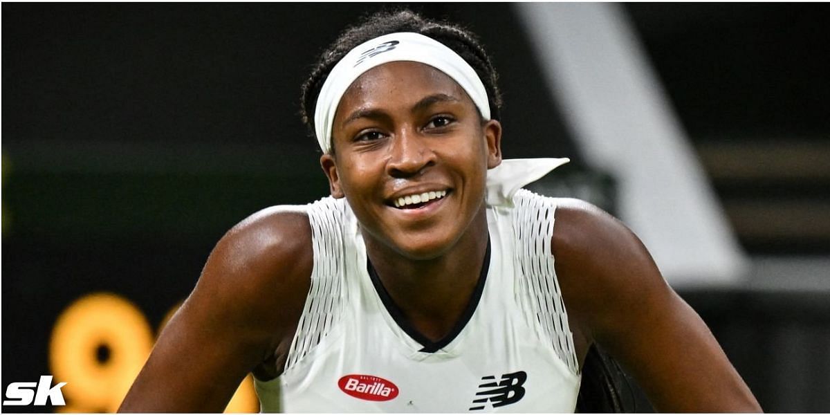 Coco Gauff plays Fortnite between matches at Qatar Open