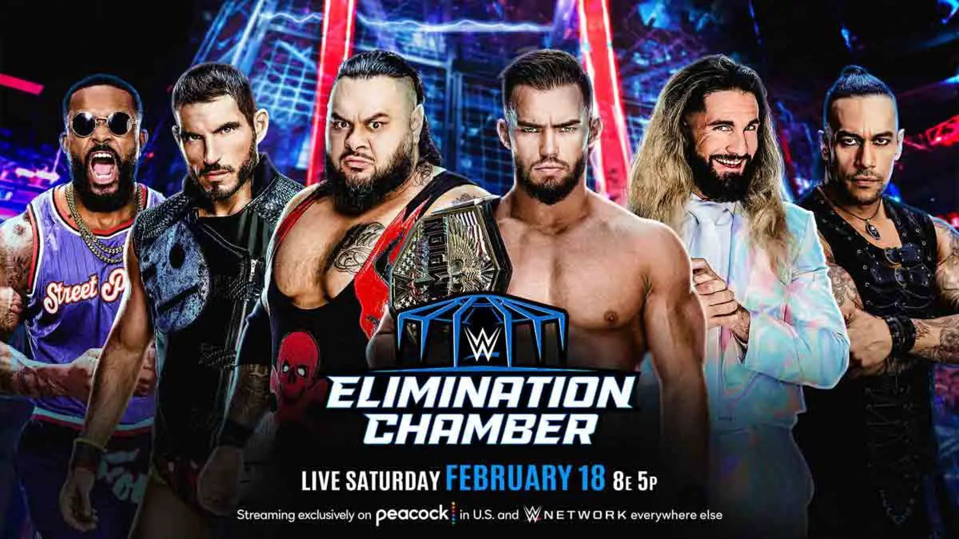 WWE Elimination Chamber 2023 features a titular match for the US Title 