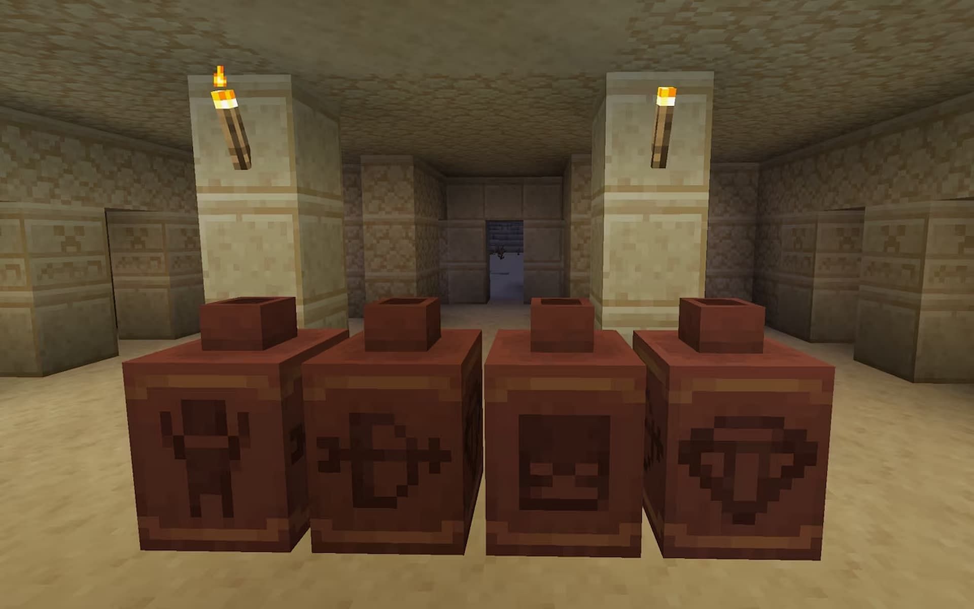 Each side of the decorated pot can be chosen by the player (Image via Mojang)