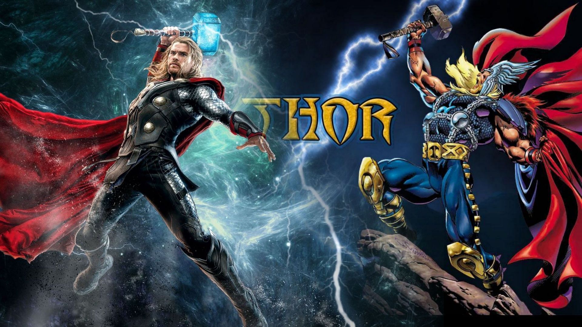 Norse mythology and Marvel may seem worlds apart, but at their core, they share one iconic hero: Thor, the God of Thunder. (Image Via Sportskeeda)