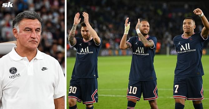 "He can't find it" - PSG boss Christophe Galtier told he's too dependent on Lionel Messi, Kylian Mbappe and Neymar