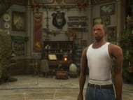 CJ inside a dorm room in Hogwarts Legacy (Image via Nexus Mods)