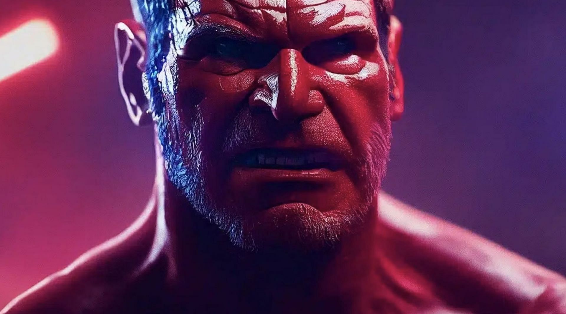 Harrison Ford as Red Hulk (Image via Twitter/@ElComicFan)
