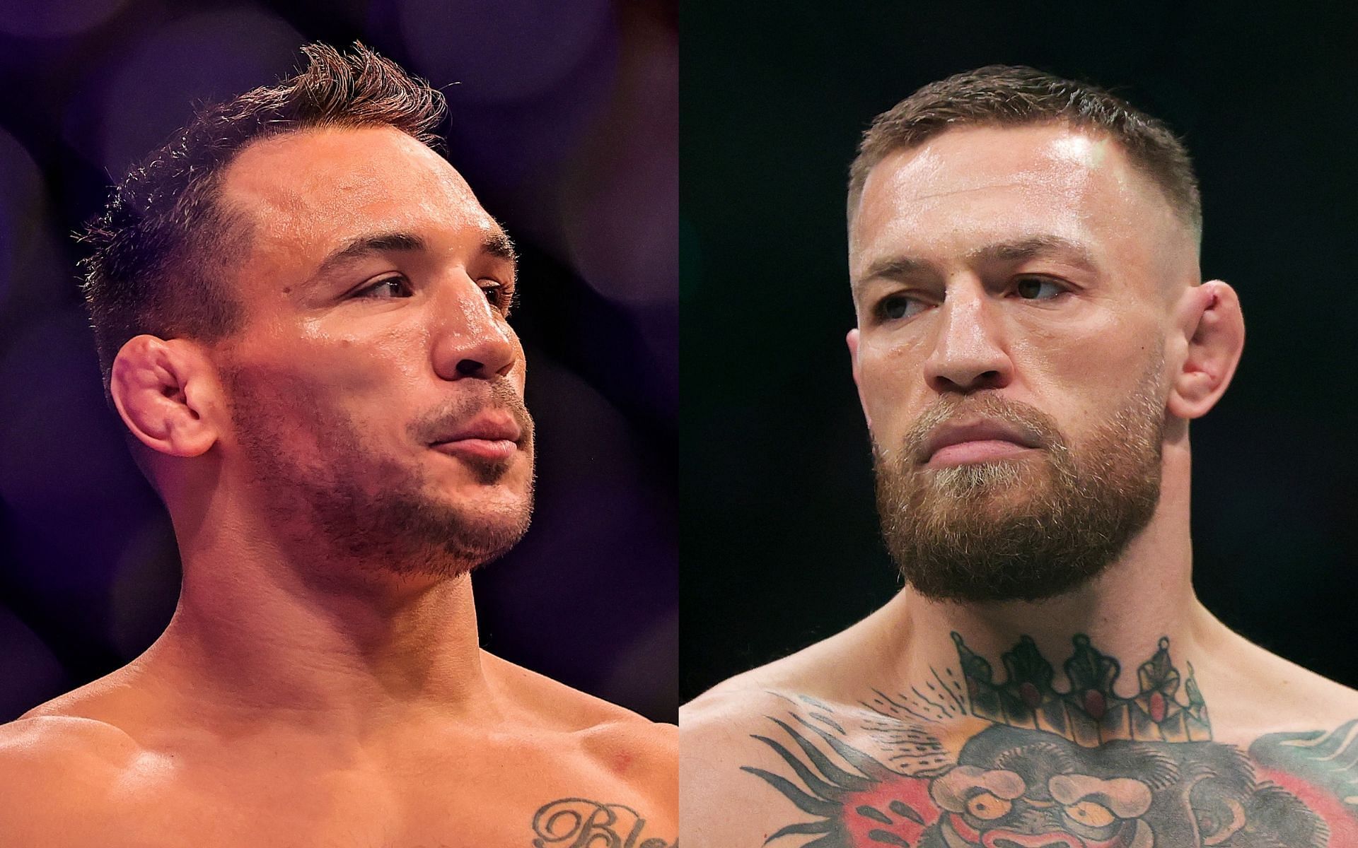 Michael Chandler (left) and Conor McGregor (right). [via Getty Images]