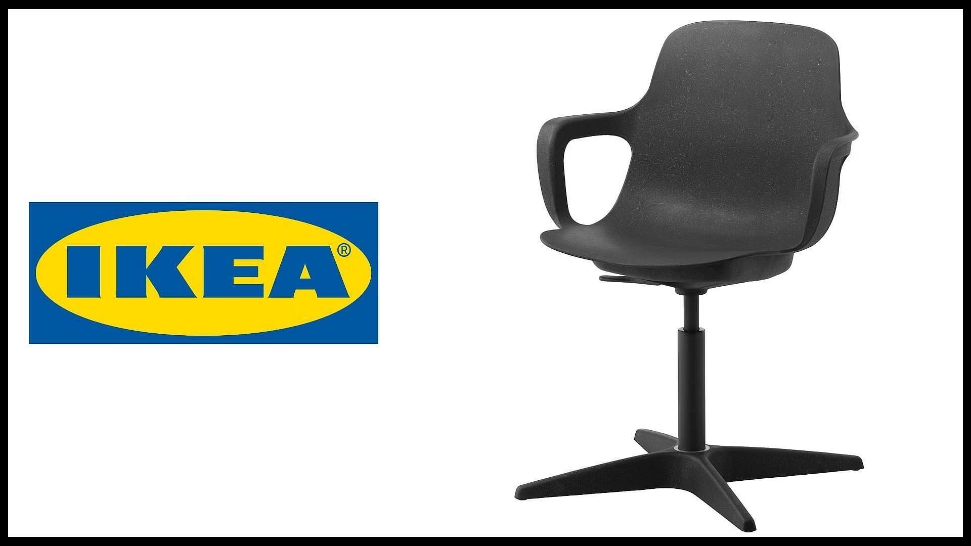 The recalled ODGER Swivel Chair in anthracite poses risks of fall and injury hazards (Image via CPSC)