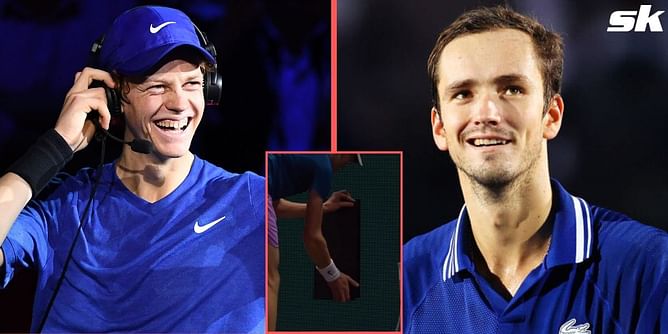 Watch: Jannik Sinner amuses Daniil Medvedev with his craftsmanship skills during ABN AMRO Open final in Rotterdam