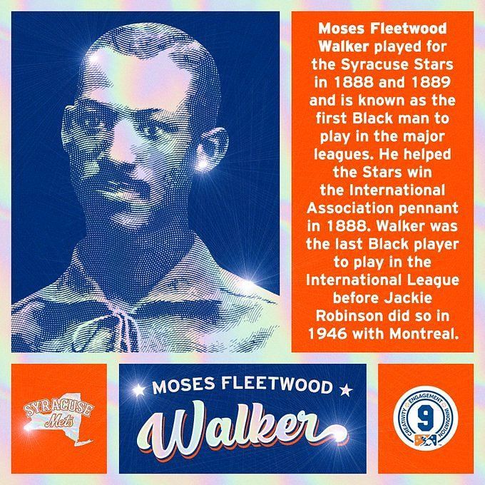 Black ThenMoses Fleetwood Walker, 1st African American Major League Baseball  Player Honored with Mural - Black Then