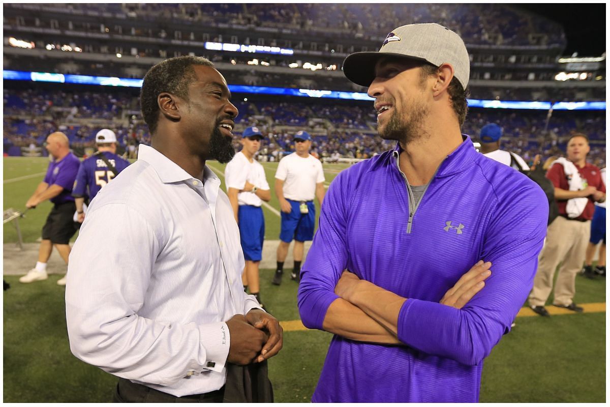 Ray Lewis and Michael Phelps