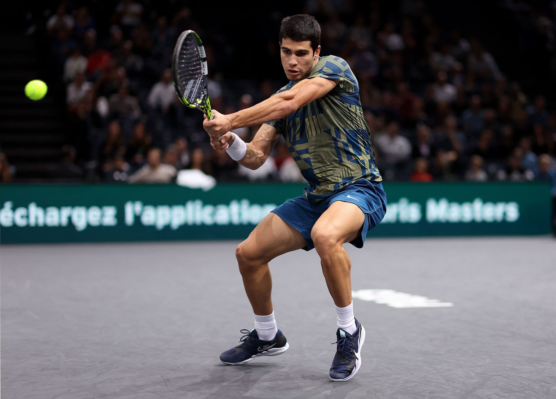 Carlos Alcaraz at the Rolex Paris Masters