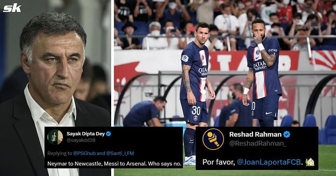 "Neymar to Newcastle, Messi to Arsenal. Who says no" - Twitter reacts as rumors of PSG getting rid of Lionel Messi and Neymar Jr emerge