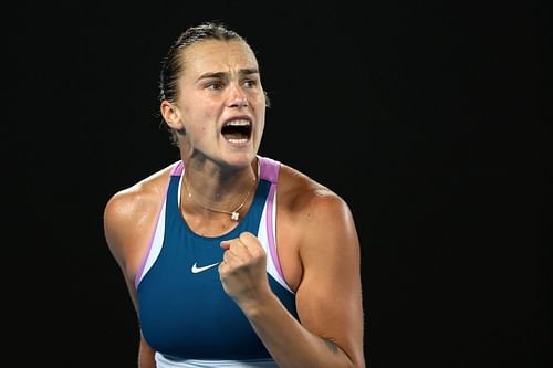 Aryna Sabalenka during the 2023 Australian Open