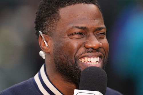 Kevin Hart at the New Orleans Saints v Philadelphia Eagles game