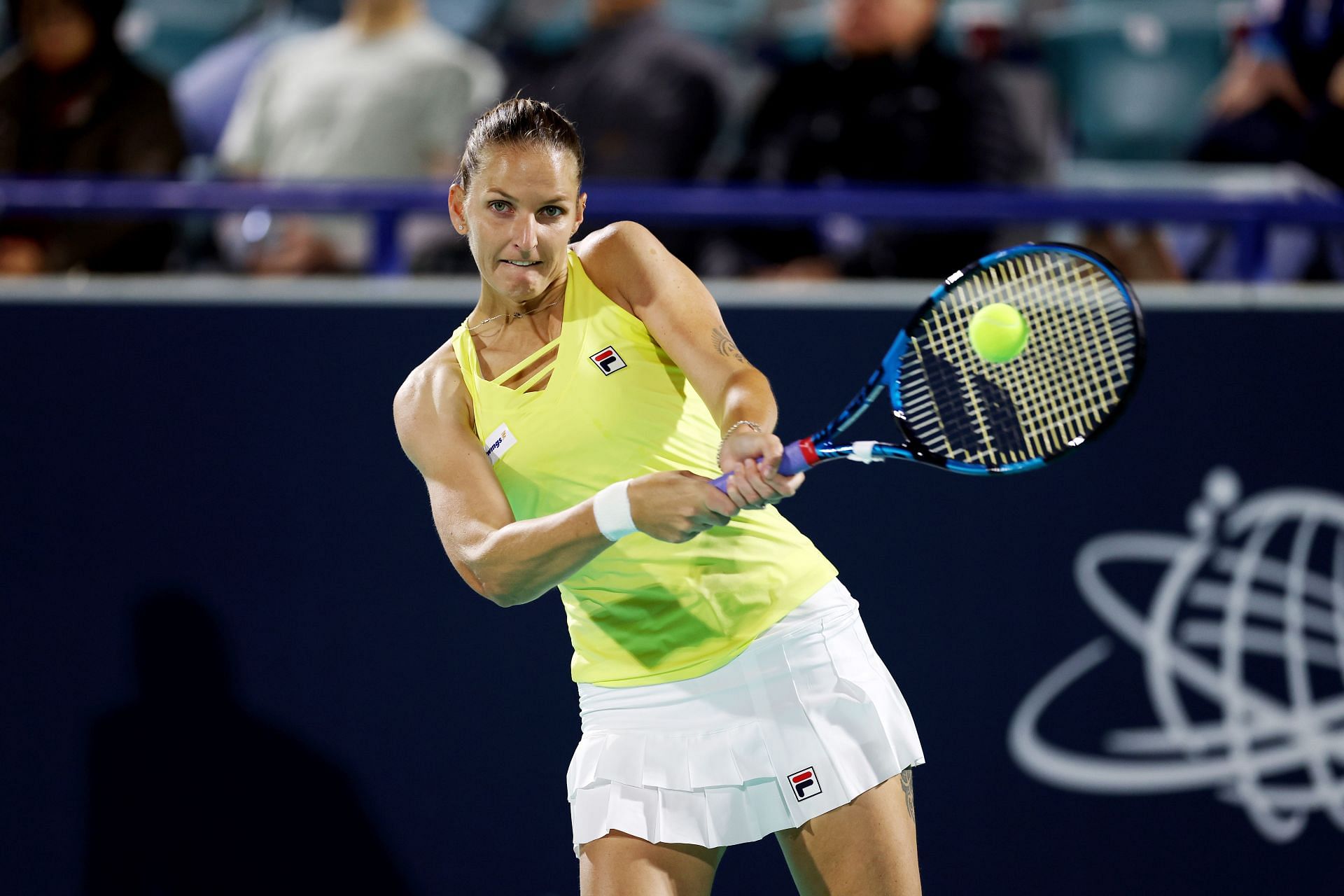 Karolina Pliskova at the Mubadala Abu Dhabi Open