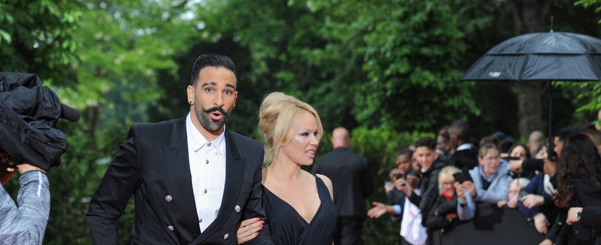 Pamela Anderson and Adil Rami started dating in 2017 (Image via Getty Images)