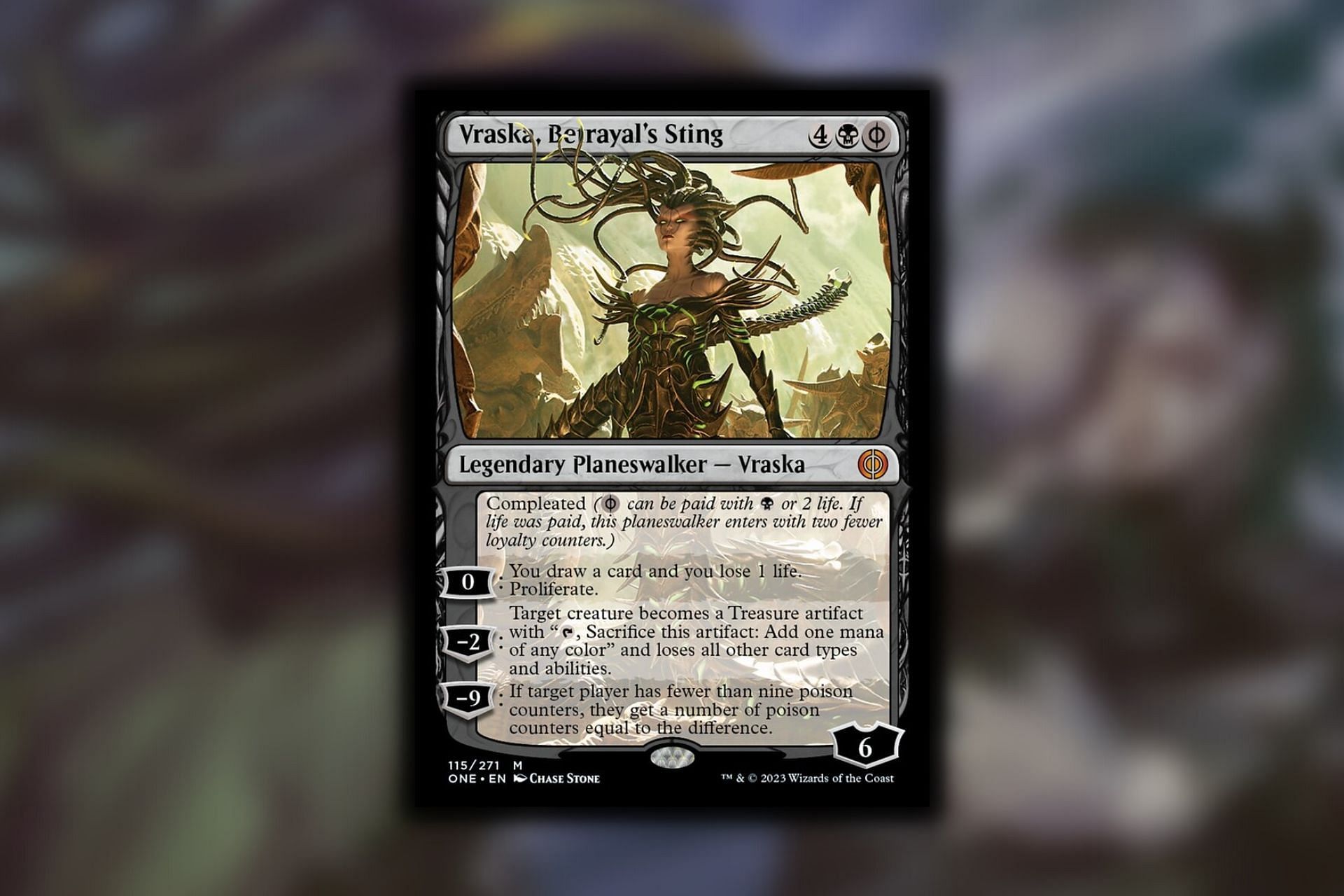 Vraska, Betrayal&#039;s Sting in Magic: The Gathering (Image via Wizards of the Coast)