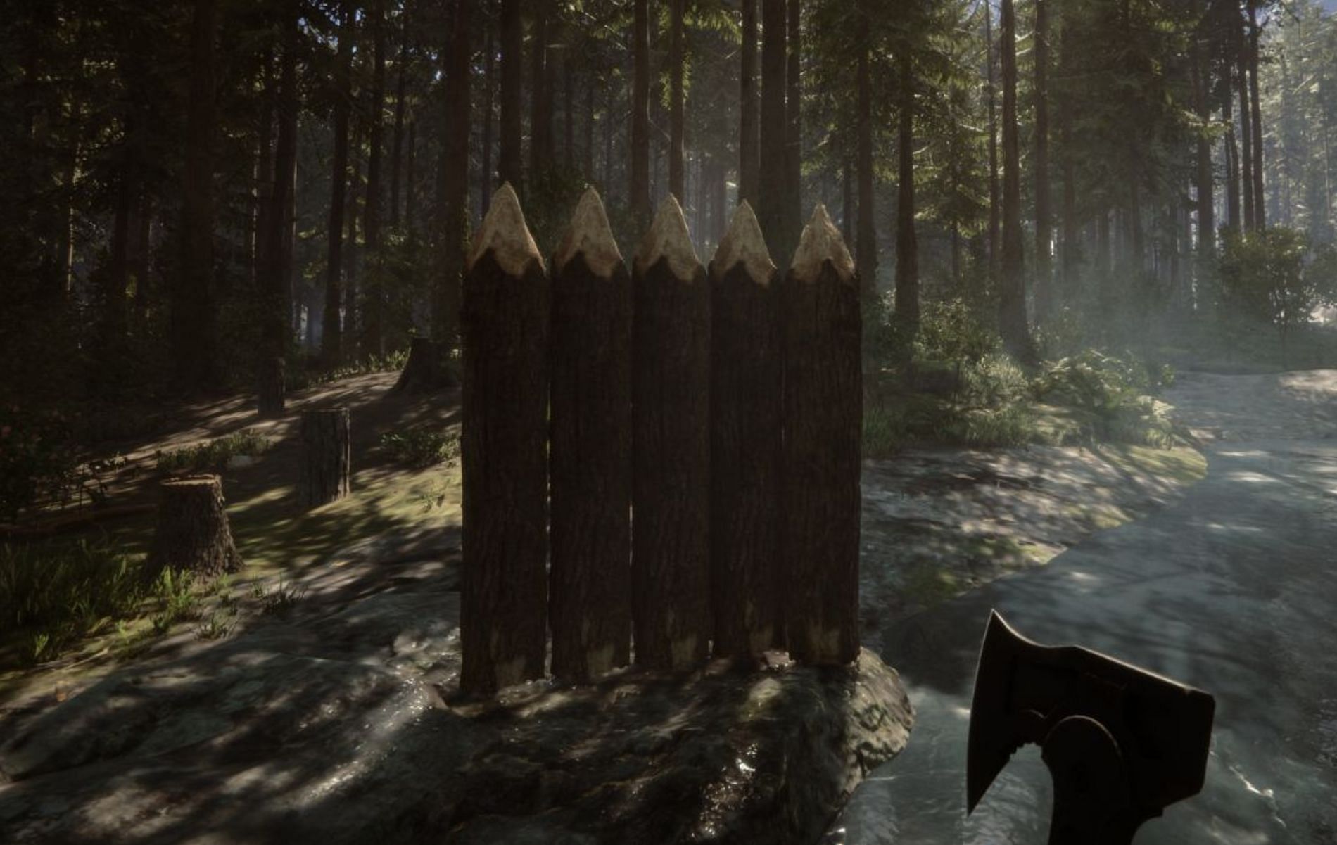 A step-by-step guide on how to build defensive walls in Sons of the Forest (Image via Endnight Games)