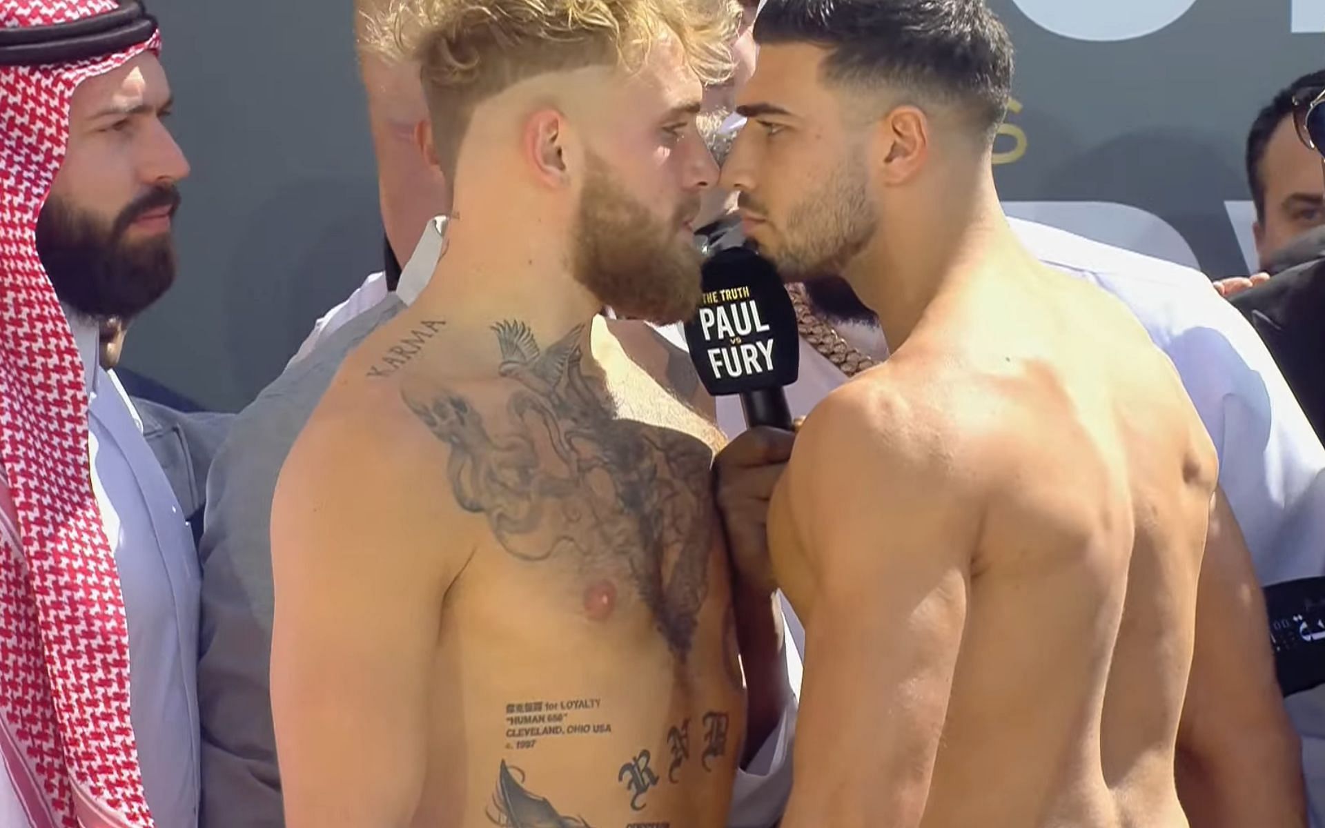 Jake Paul and Tommy Fury both make weight ahead of their clash