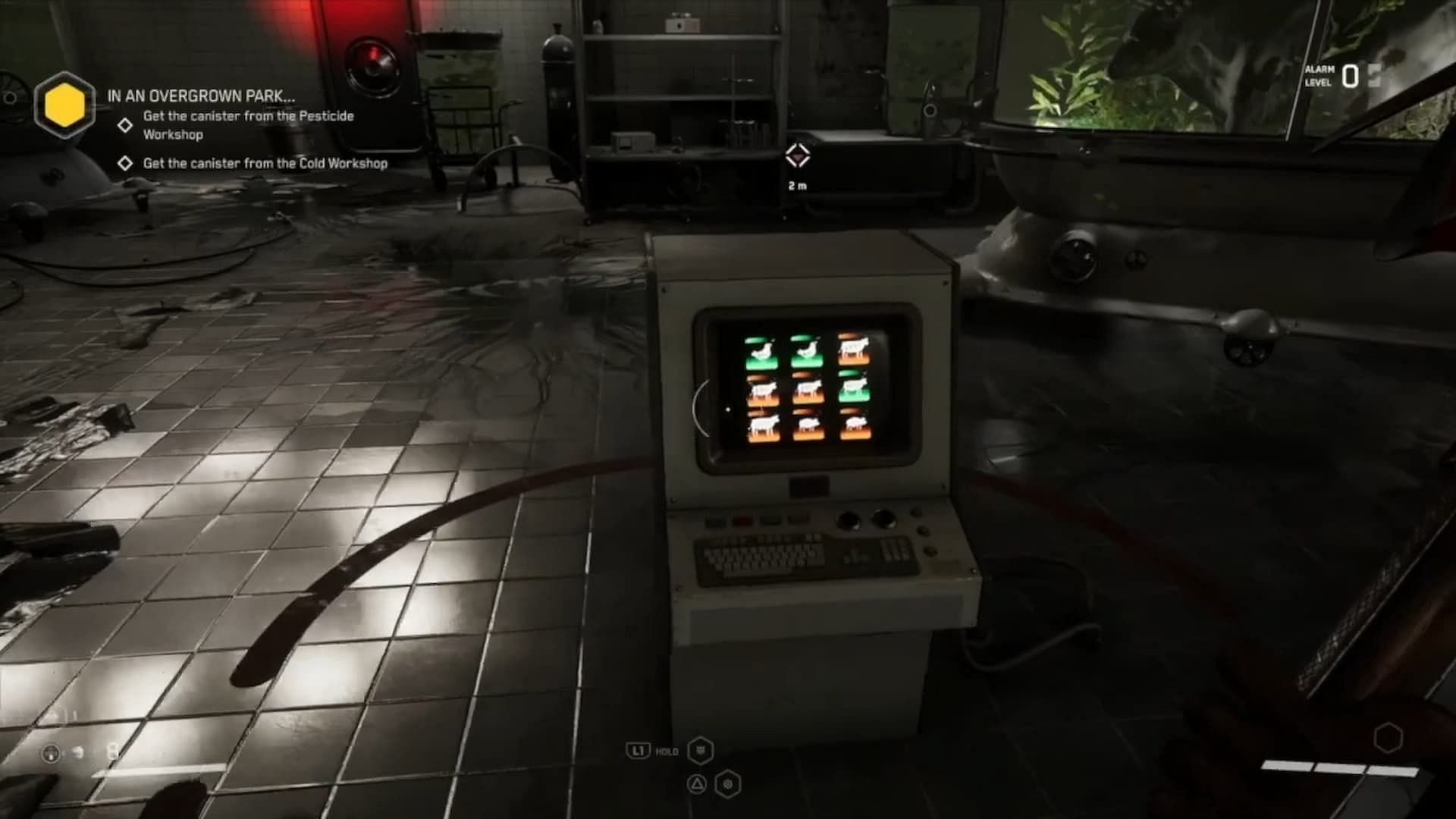 Turn all the animal cards green to solve the puzzle in Atomic Heart (Image via YouTube Channel Trophygamers)