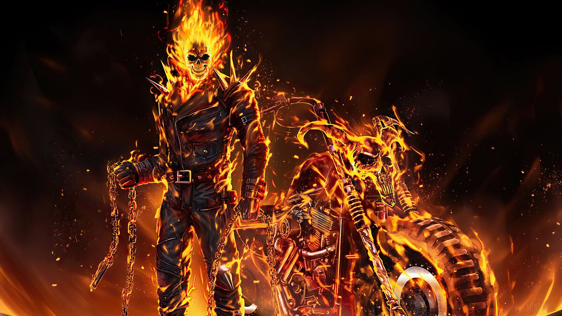 Mephisto imbued Johnny with supernatural powers, including the ability to transform into the Ghost Rider. (Image Via Marvel)