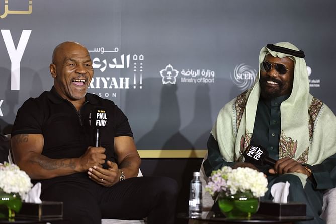 WATCH: Mike Tyson's excited reaction to Jake Paul vs. Tommy Fury heated face-off