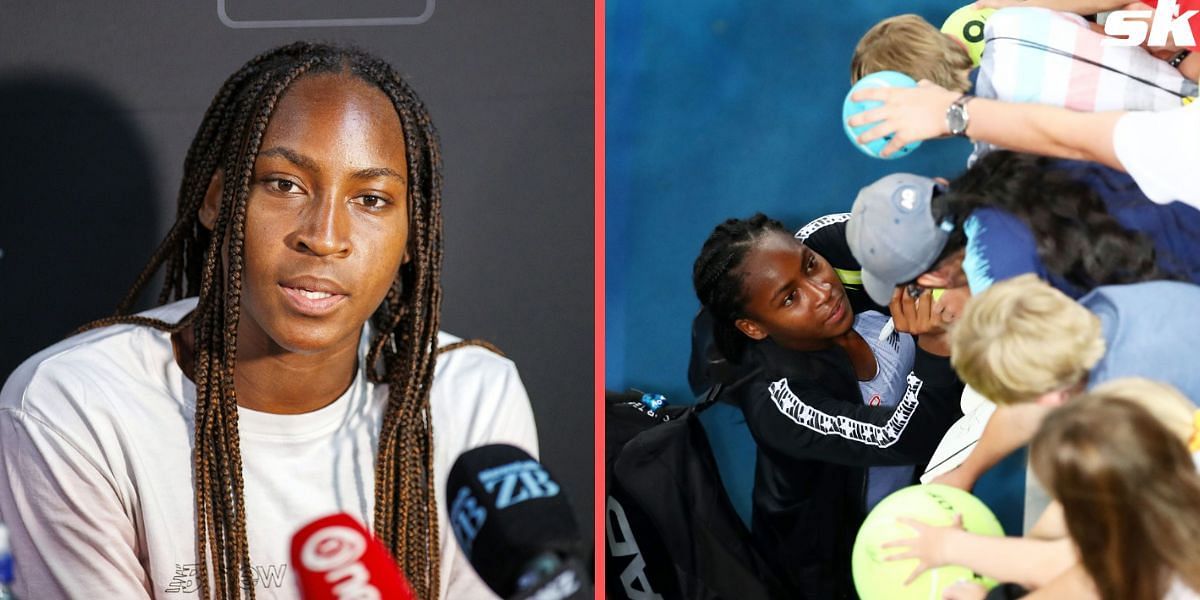 Coco Gauff was reluctant in signing a hat for one of her fans